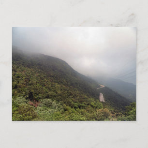 Lone Road in Misty Mountains, Vietnam Postcard