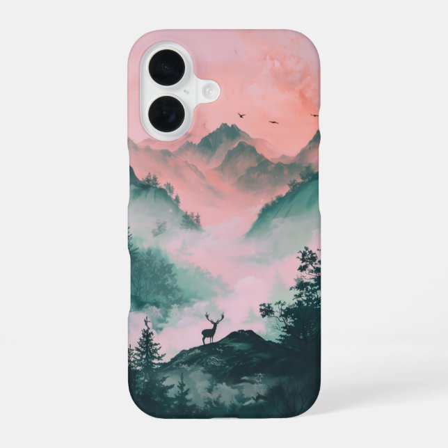 Lone Stag iPhone 16 Case (Back)