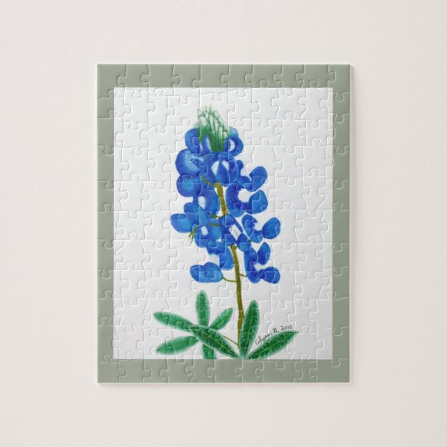 Lone Star Bluebonnet Puzzle (Vertical)