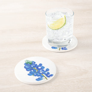 Lone Star Bluebonnet Sandstone Coaster