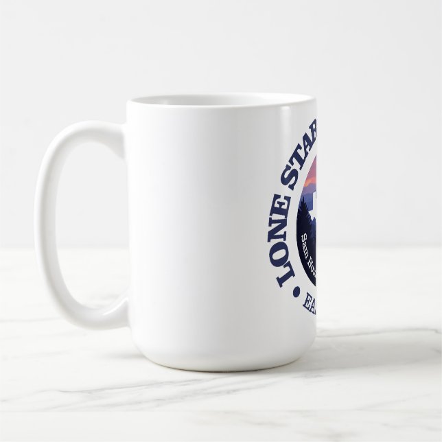 Lone Star Hiking Trail (rd2) Coffee Mug (Left)
