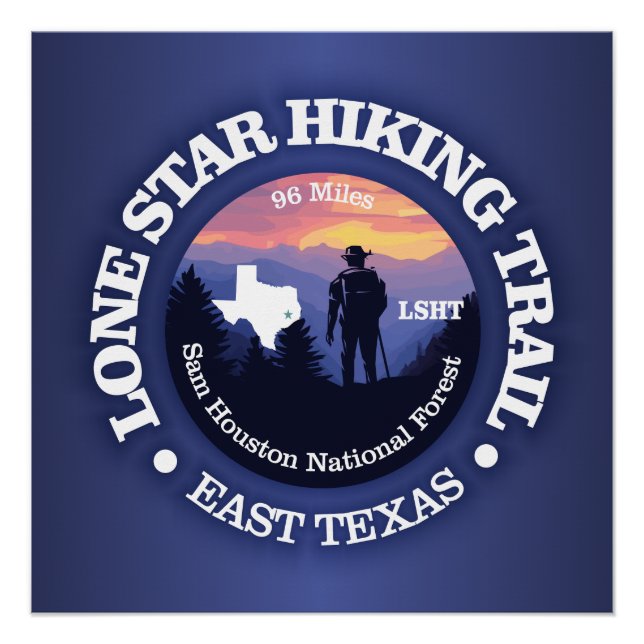 Lone Star Hiking Trail (rd2) Poster (Front)