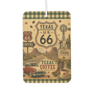 Lone Star Road Trip Coffee Memories Air Freshener