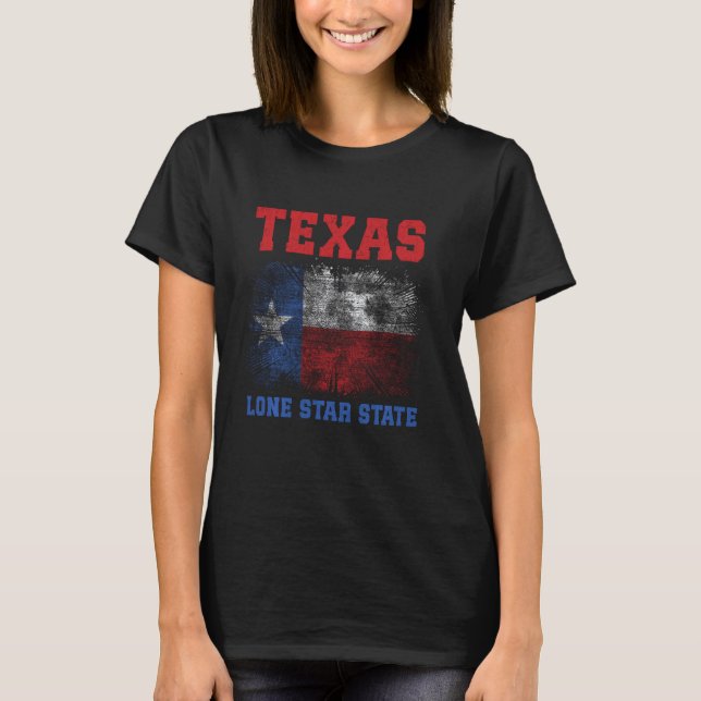 Lone Star State Texas Funny Texan T-Shirt (Front)
