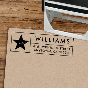 Lone Star Texas   Self-Inking Return Address Stamp
