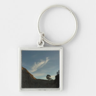 Lone Torrey Pine California Sunset Landscape Keychain
