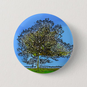 LONE TREE 2 INCH ROUND BUTTON