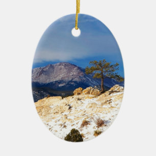 Lone Tree Ceramic Ornament