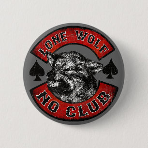 Lone Wolf 2 Inch Round Button