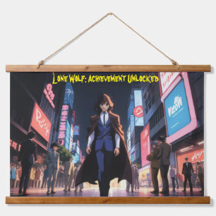 Lone Wolf Achievement Hanging Tapestry