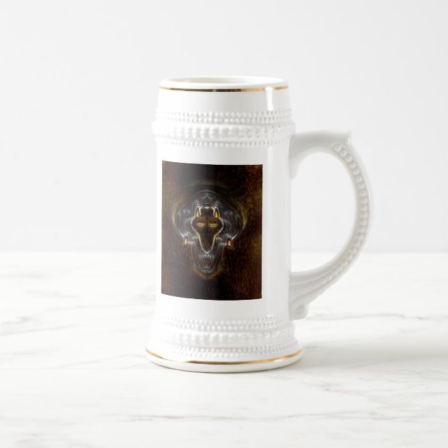Lone Wolf Beer Stein (Right)
