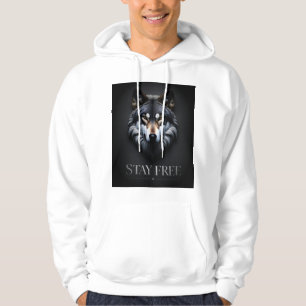 Lone Wolf Design - Restez Sweat - shirt à capuche