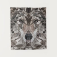 Lone Wolf Geometric Portrait