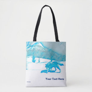 Lone Wolf In WInter Tote Bag