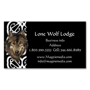 Lone Wolf Lodge Custom Business Card
