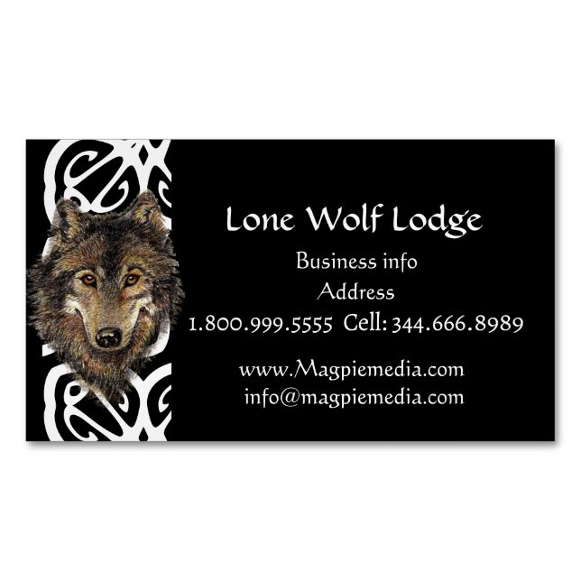 Lone Wolf Lodge Custom Business Card (Front)