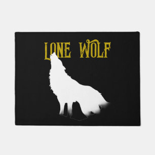 Lone Wolf Male Sigma Modern Minimalist Doormat