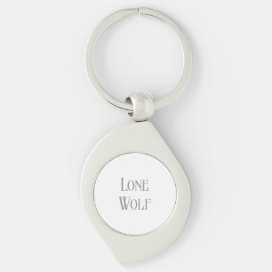 Lone Wolf Male Sigma Modern Minimalist Keychain