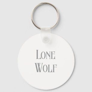 Lone Wolf Male Sigma Modern Minimalist Keychain