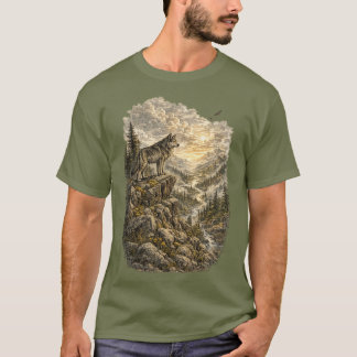 Lone Wolf on a ridge T-shirt