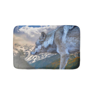 LONE WOLF OVERLORD OF FREEDOM BATH MAT