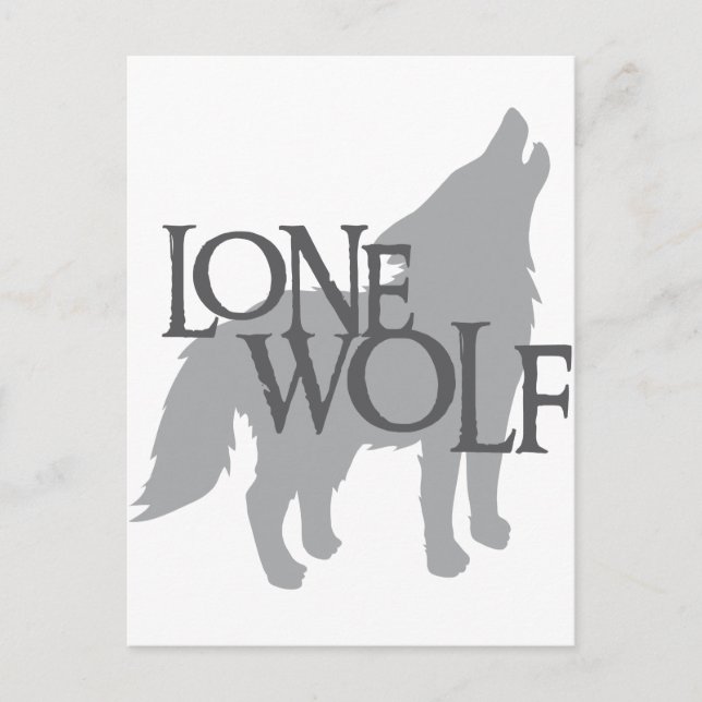 LONE WOLF POSTCARD (Front)