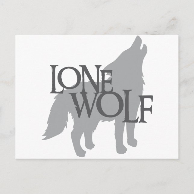 LONE WOLF POSTCARD (Front)