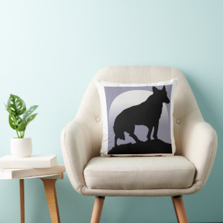 Lone Wolf Throw Pillow