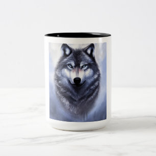 Lone wolf Two-Tone coffee mug