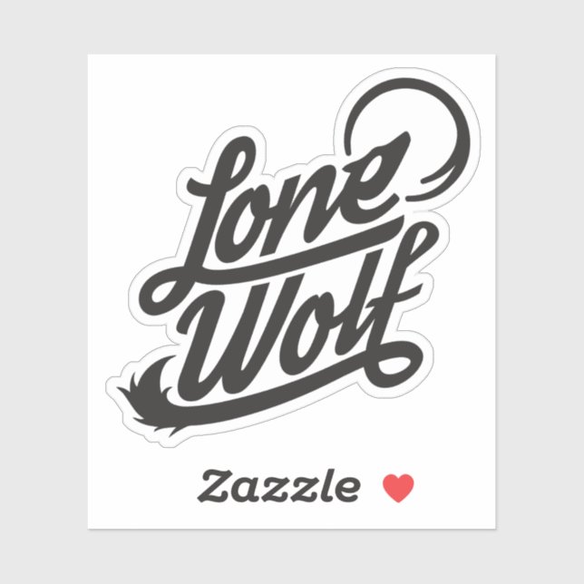 Lone Wolf Typographic Logo (Sheet)