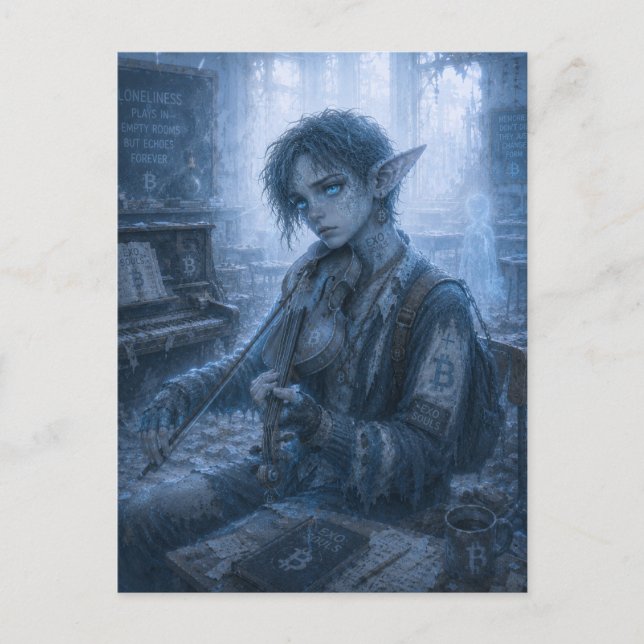 Loneliness / Musician / Empty School Postcard (Front)