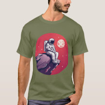 Lonely Astronaut on the Moon T-Shirt