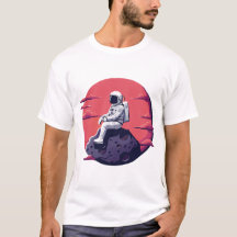 Lonely Astronaut on the Moon T-Shirt