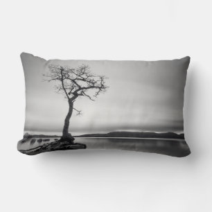 Lonely Bare Tree Lumbar Pillow