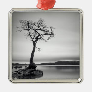 Lonely Bare Tree Metal Ornament