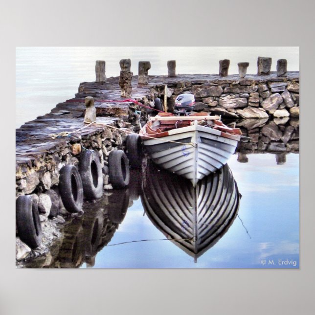 Lonely Boat Print or Poster (Front)