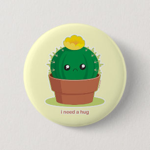 Lonely Cactus 2 Inch Round Button