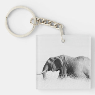 Lonely Elephant (High Key) Keychain