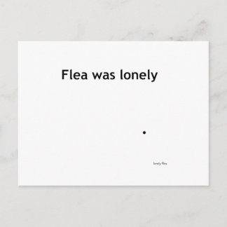 Lonely flea Postcard