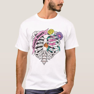 Lonely Heart Skeleton Anti Valentine T-Shirt