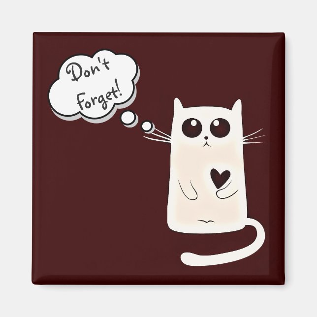 Lonely Hearts Cat Magnet (Front)