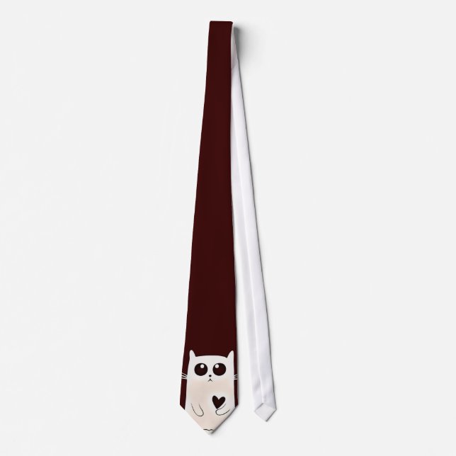 Lonely Hearts Cat Tie (Front)