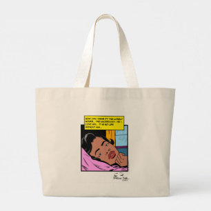 Lonely Hours Reflection Valentine Romance Large Tote Bag