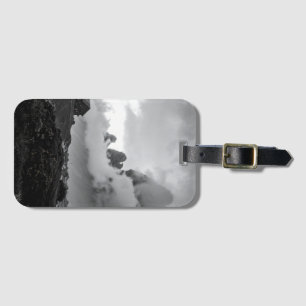 lonely house with misty mountains luggage tag