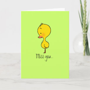 Lonely little duckling card