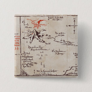 Lonely Mountain 2 Inch Square Button