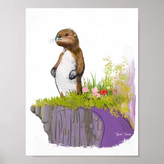 Lonely Otter Poster (Front)