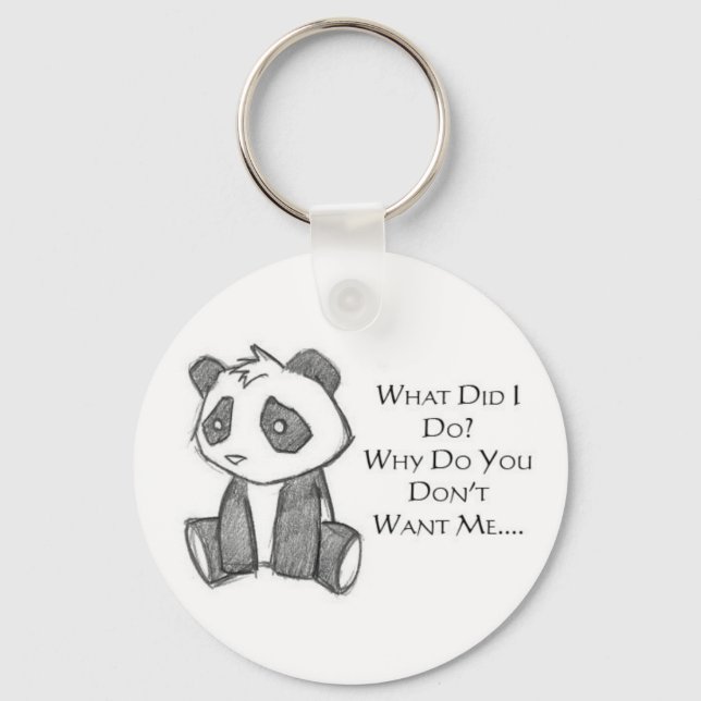 Lonely Panda Keychain (Front)