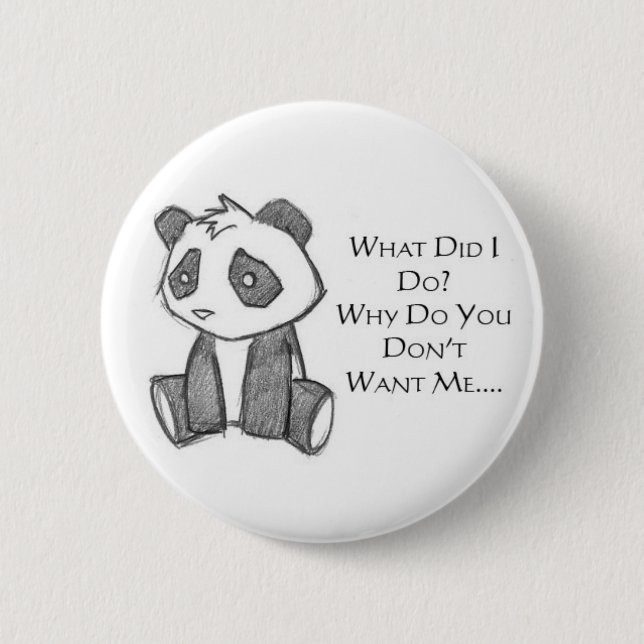 Lonely Panda Pin (Front)