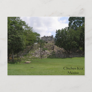 Lonely Ruin in Chichen Itza Postcard